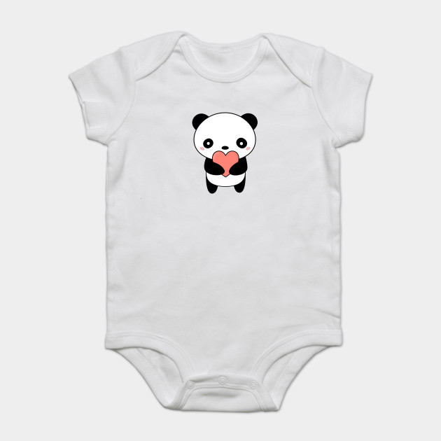 Kawaii Cute Panda Heart T-Shirt